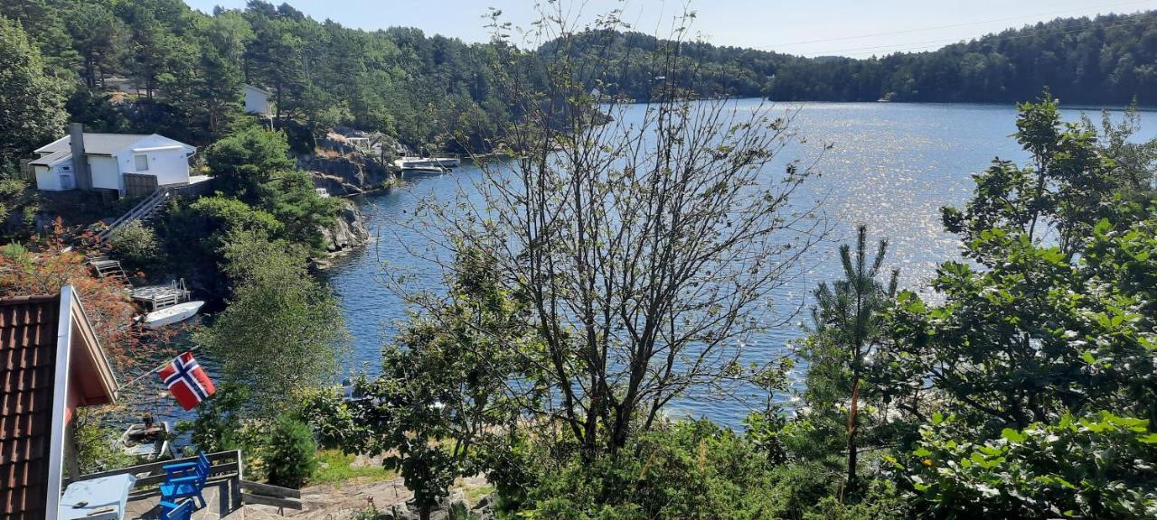 Hytte Ved Sjoen Kristiansand Exteriér fotografie